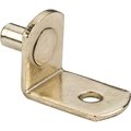 Hardware Resources Polished Brass 5 mm Pin Angled Shelf Support with 3/4" Arm and 1/8"Hole 1707PB